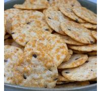 NULTHY 1kg - Galletas de Arroz Risotto con Paprika, Snack Ligero al 72% Arroz, Sabor Ahumado Crujiente