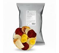 NULTHY Chips de Vegetales Exóticos 5x450g KITU | Snack Saludable y Crujiente | Gourmet, Bajo en Sal, Sin Gluten ni Conservantes | Mezcla de Batata, Yuca, Remolacha y Plátano Macho | Origen Artesanal