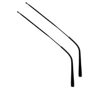 NULYLU 1 Par de Patillas de Repuesto Negro Ajuste Cómodo y Proceso Mejorado para Reemplazo Duradero para Gafas de Acero Inoxidable