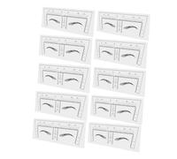 NULYLU 10 Piezas Plantillas Para Forma Cejas Regla Para Cejas Herramienta De Medición Para Mujer Uso Salón De Belleza o Hogar