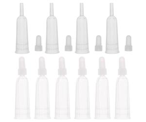 NULYLU 10 Puntas Dispensadoras de Plástico Transparentes para Ampollas de 2 Ml Protección para Dedos Abridor Seguro y Portátil para Vial de Vidrio Uso Clínico y Doméstico