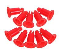 NULYLU 10 Soportes de Pie Rojos para Báscula Electrónica de Plástico, Accesorios para Cuerpos de Báscula Fácil Instalación, Ideales para Uso Frecuente y Pesaje Diario