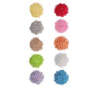 NULYLU 10 Unidades Pelota de Felpa para Gatos, Suave y Multicolor, Juguete | Interior, Reduce el Aburrimiento y Fomenta el Ejercicio, Fácil de Limpiar, Formato Interactivo Color Aleatorio