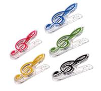 NULYLU 10piezas Clips Para Partituras Sujetadores De y De Práctico Soporte Para Partituras De Piano Diseño Aleatorio