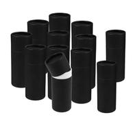 NULYLU 12 Cajas de Tubos de Papel Negro para Envasar Aceites Esenciales de 50ml, Elegantes y Minimalistas, Ideales para Almacenamiento Hogar y Diversas Ocasiones