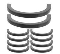 NULYLU 12 Piezas Protector de Patineta Franja Anticolisión de Plástico Negro, Protección de Borde y, para Snowboards y Patinetas Deportivas