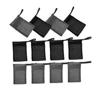 NULYLU 12piezas Bolsa De Jabón Malla Espumosa Para Barra De Jabón Accesorio De Baño Para Exfoliante Doméstico Color Negro y Gris
