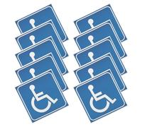 NULYLU 15 Pegatinas Autoadhesivas para Silla de Ruedas Símbolo de Discapacidad, Resistentes al Agua Arañazos, Hechas de Pvc para Señalización en Oficinas y Baños