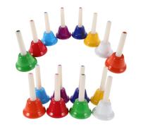 NULYLU 16piezas Campana De Clase De Instrumento De Percusión Campanas Musicales De Notas Afinadas Para Practicar El Tono Para Escuelas Aulas y Clases De Educación Músical