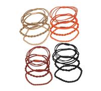 NULYLU 16piezas Gomas Elásticas Pelo Accesorios Para Cabellera Coleteros Para Niñas y Mujeres