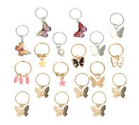 NULYLU 18 Pinzas para Cabello con Diseño de Insecto para Trenzas y Rastas, Accesorios de Aleación de Zinc y Acrílico, Amigables la Piel para Eventos de Moda Estilo Varios estilos
