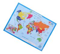 NULYLU 1hoja Póster Educativo Mapa del Mundo Infantil Resistente para Pared y Duradero para Preescolar Hogar y Aula Diseño Vibrante para Niñas Varios estilos