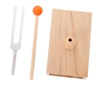 NULYLU 1juego Diapasón Resonador De Madera Para Yoga y De Diapasón Para Técnicas De Relajación Con Martillo Inclusivo