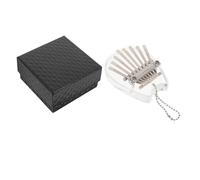 NULYLU 1juego Kalimba Mini Piano De Pulgar De Transparente Principiantes Instrumento Musical Portátil De Usar y Llevar