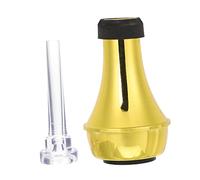 NULYLU 1juego Mute De Trompeta Recto Con Boquilla Kit De Silenciador De Sonido Para Instrumentos De Viento Práctico y Fácil De Instalar Incluye Mute y Boquilla Transparente