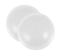 NULYLU 2 Piezas Ceiling Fan Light Globe Cover Acrílico Blanco Cúpula 8 Pulgadas