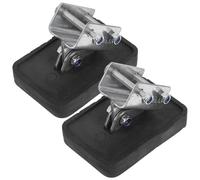 NULYLU 2 Piezas de Estabilizadores Antideslizantes para Patas de Escalera Extensibles, Cubiertas Protectoras de Goma Engrosada, Accesorio Ajustable para Escaleras de Aluminio y Fibra