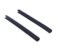 NULYLU 2 Piezas Protectores de Patines de Goma para Longboard Resistencia Corrosión y Fácil Instalación, Funda Negra para Protección de Bordes en Skate