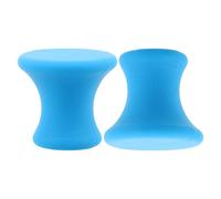 NULYLU 2 soportes azules para diapasones - Soporte de diapasón para sanación vibratoria - Base plana de goma para musicoterapia, accesorio portátil para yoga y meditación