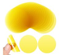 NULYLU 20 adhesivos de filtro de luz cálida de 50 mm, discos de gel para focos de techo LED e iluminación colgante, película de filtro de gel de iluminación para ambiente del hogar
