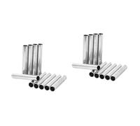 NULYLU 20 Piezas tubo de máquina reemplazo de tubo de tubo de vástago tubo de agarre de la tubo de acero inoxidable