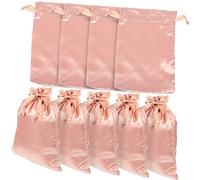 NULYLU 20piezas Bolsas De Obsequio Pequeñas Cordón De Satén Para Joyería Bolsas Para Dulces De Boda Color Champán Para De Fiesta y Envoltura De Joyas