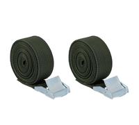 NULYLU 2Pcs Cinturón de fijación para exteriores, correa para cámara de caza al aire libre, poliéster negro, agrupa y asegura cámara, para senderismo y camping