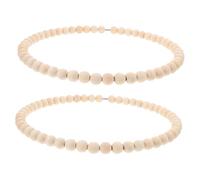 NULYLU 2piezas Aro Floral De Acero Inoxidable De De Cuentas De Madera Diy Marco Para Decoración De Fiestas y Guirnalda Bohemia