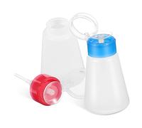 NULYLU 2piezas Botellas Bomba Vacías Unidades Aptas Para Desmaquillante y Esmalte De Uñas Diseño Anti-fugas