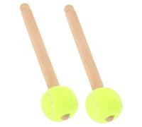 NULYLU 2piezas Mallet De Mango Antideslizante Para Batería Baquetas De Percusión Para Banda Escolar Para Principiantes y Adultos Fluorescente