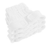 NULYLU 3 Pañales de Algodón Blanco para Recién Nacidos, Lavables y Reutilizables, Talla Ajustable, Alta Absorción, para Salidas y Uso Diario
