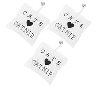 NULYLU 3 Piezas Juguete para Gatos Hierba Gatera, Material Saludable de Poliéster y Algodón PP, Tamaño 10x7 Cm, Adecuado para Gatos y Gatitos en Casa Varios Estilos
