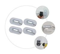 NULYLU 4 juegos Pegatinas Adhesivas para Tornillo Colgador de Pared sin Ajustable Adhesivo Fuerte Accesorio para Cocina Montaje sin Taladrar para Superficies