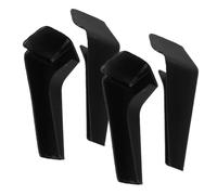 NULYLU 4 piezas Accesorios para Canalones de Techo de Rv Izquierdos Derechos Extensiones Resistentes para Drenaje de Agua de Lluvia Autocaravanas Color Negro Diseño para Evitar