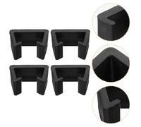 NULYLU 4 Piezas Clips para Muebles de Ratán de Fijadores Negros para Sofá Modular Accesorios para Salón y Oficina Sujeción Práctica y Versátil