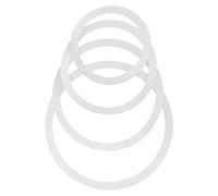 NULYLU 4 Piezas Conjunto de Amortiguación de Ruido para Práctica de Percusión Accesorios para Batería Anillo Silenciador Material Duradero para Ensayos en Casa