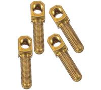 NULYLU 4 Piezas de Tornillo de Rana Dorado para Arco de Violonchelo, Accesorio Metálico de Alta Resistencia y Fácil Instalación para Reparación de Instrumentos Musicales