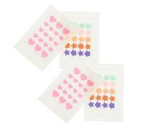 NULYLU 4hojas Parche Para Acné Hidrocoloide De Parches De Acné Mini De y Reducción De Diseño Contorneado Para Uso Diario Absorbe Secreciones y Mejora La Piel