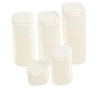 NULYLU 4piezas Botellas De Viaje Rellenables Set De Botellas De Cosméticos Para Lociones y Champú Contenedores De Viaje Prácticos y Versátiles Para Cosméticos y Artículos De Higiene