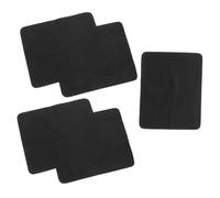 NULYLU 5 Paños de Limpieza Portátil y Fácil de Llevar para Gafas de Microfibra, Paño Negro de Gamuza para Limpiar Lentes para Uso Personal y Comercial