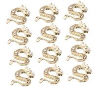 NULYLU 50piezas Rhinestone Nail Charms Dragon Decoration for Diy Manicure Supplies Lifelike Alloy and Gem Ornaments for Elegant Nail Art