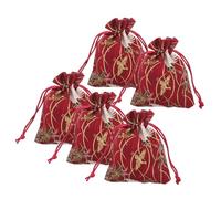 NULYLU 5piezas Bolsas De Cuerda para Joyería Pouches De Almacenamiento De Bolsitas para Bodas y Fiestas Diseño Japonés De Grulla