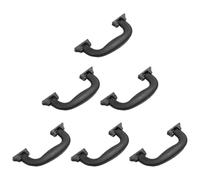 NULYLU 6 Piezas de Asas Plegables para Maletas en Plástico Negro, Empuñaduras Resistentes para Equipajes de Viaje Diseño Fácil de Colocar y Quitar