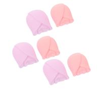 NULYLU 6 piezas de Brochas Maquillaje de Silicona Reutilizables Polvo Prueba Portátiles para Cuidado y Prolongación de Vida
