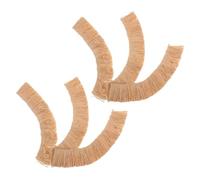 NULYLU 6 Rollos de Paja Artificial Realista para Techos en Miniatura, Material Ligero y Resistente para Proyectos de Manualidades y Estructuras de Modelos Pequeños