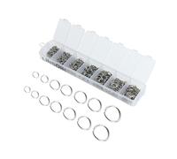 NULYLU 770 Piezas de Anillos de Acero Inoxidable para Joyería DIY 7 Tamaños Diferentes, Fácil de Usar y Ligero para Reemplazar Alfileres de Pendientes
