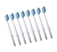 NULYLU 8 piezas Cabezal de Cepillo Oral Repuesto Compatible con Irrigador Dental Profesional Accesorios Duraderos para Limpieza Profunda Dientes y Encías Reemplazo Familiar