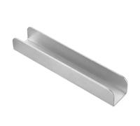 NULYLU Accesorios de Ranura de Refuerzo para Puertas de Acero Plata, Barreras para Perros y Bebés, Prevención de Lesiones Accidentales en Puertas y Cocinas