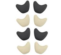 NULYLU Almohadillas Punta del Pie 4 Pares Acolchadas Antideslizantes para Tacones Altos, Relleno para Puntera de Tacón Alto en Negro y Beige, Insertos Flexibles para Aliviar y Rozaduras