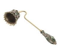 NULYLU Apagavelas de Metal Mango Largo, Tamaño 17x6x4,5 Cm, 130 G, Herramienta Segura para Apagar Velas Domésticas y Mechas, Accesorio para Aromaterapia y Decoración del Hogar